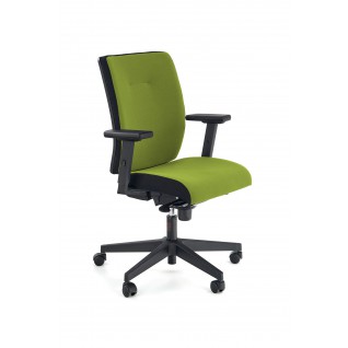 POP fotel pracowniczy, kolor: pasek boczny - czarny RN60999, front - zielony M38