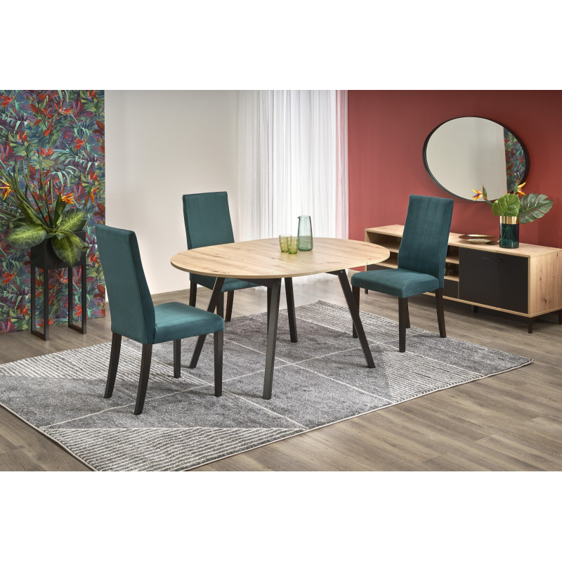 RUBEN stół kolor blat - dąb artisan, nogi - czarny