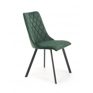 Krzesło tapicerowane Serene ciemnozielone