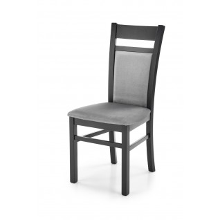GERARD2 krzesło czarny / tap: velvet Monolith 85 (popiel) (1p 2szt)