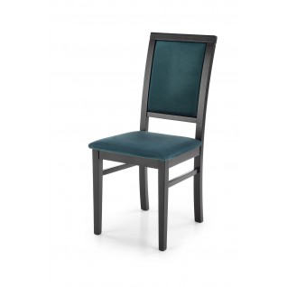SYLWEK1 krzesło czarny / tap: velvet Monolith 37 (ciemny zielony) (1p 2szt)