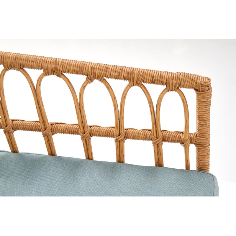 GARDENA 2S fotel podwójny czarny / naturalny / popielaty (1p 1szt)