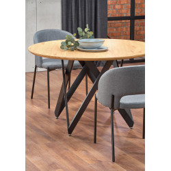 MOZAMBIK stół, blat - dab złoty, stelaż - czarny (2p 1szt) MOZAMBIK stół, blat - dab złoty, stelaż - czarny (2p 1szt)