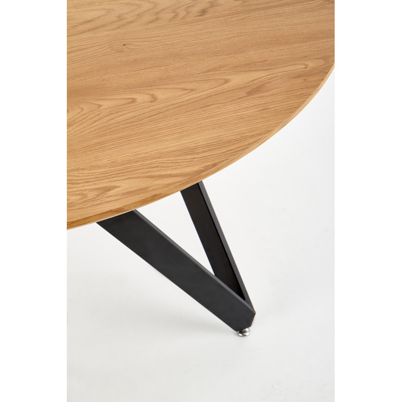 MOZAMBIK stół, blat - dab złoty, stelaż - czarny (2p 1szt)