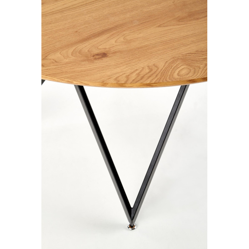 MOZAMBIK stół, blat - dab złoty, stelaż - czarny (2p 1szt)