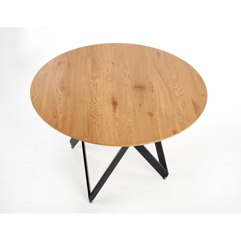 MOZAMBIK stół, blat - dab złoty, stelaż - czarny (2p 1szt)