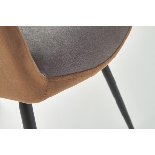 K392 krzesło popielaty / brązowy (2p 4szt)