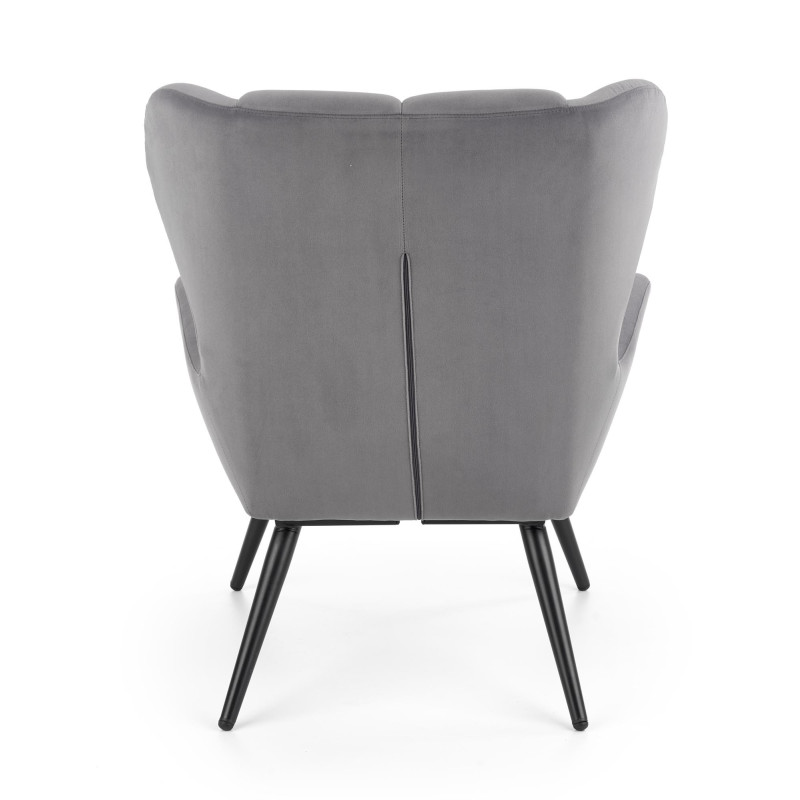 Ergonomiczny fotel tapicerowany Volcano popielaty