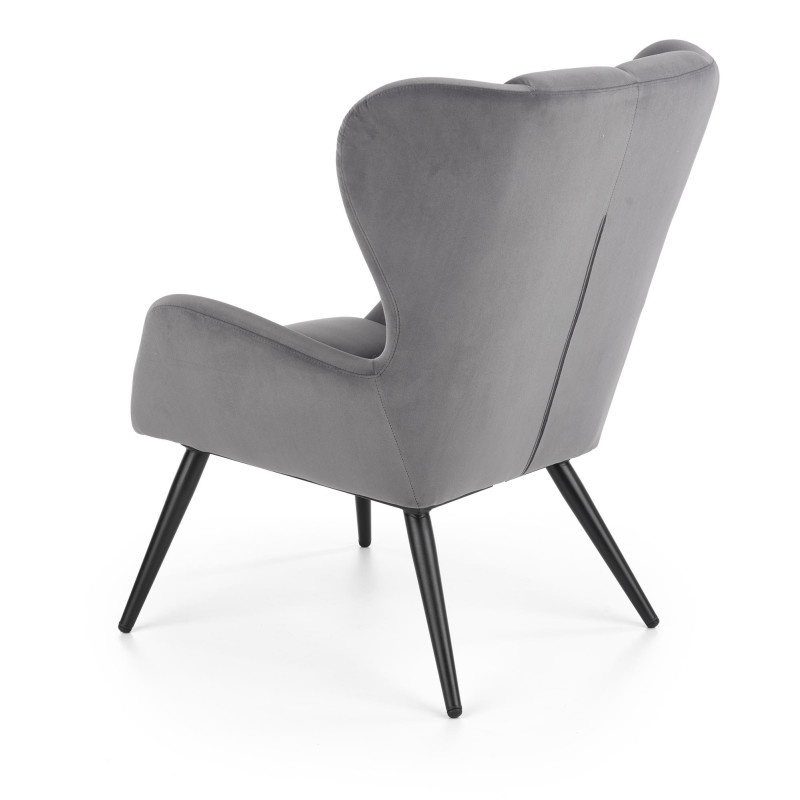 Ergonomiczny fotel tapicerowany Volcano popielaty