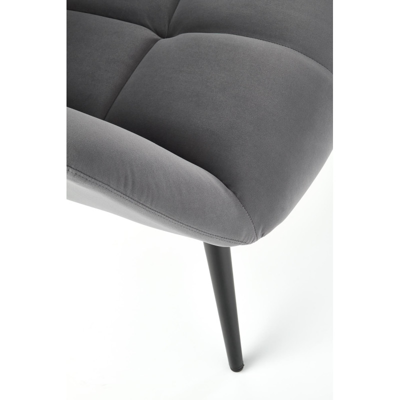 Ergonomiczny fotel tapicerowany Volcano popielaty