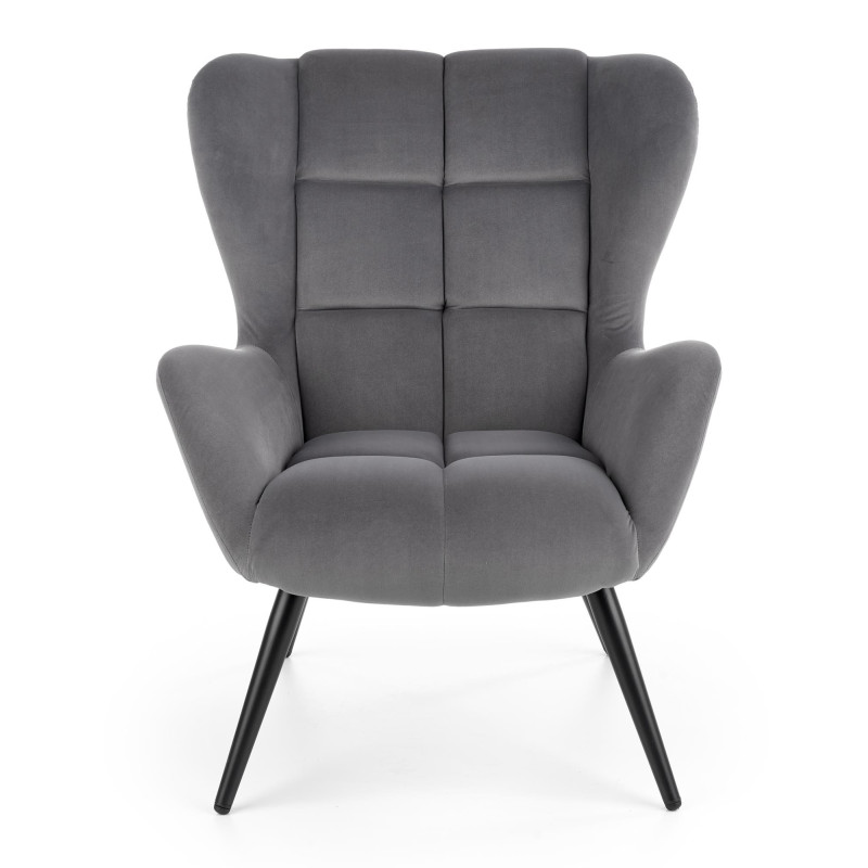 Ergonomiczny fotel tapicerowany Volcano popielaty