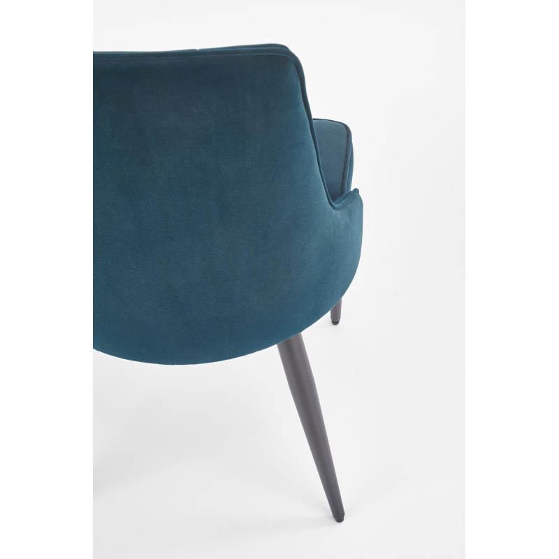 Krzesło Tapicerowane Elegance granatowe