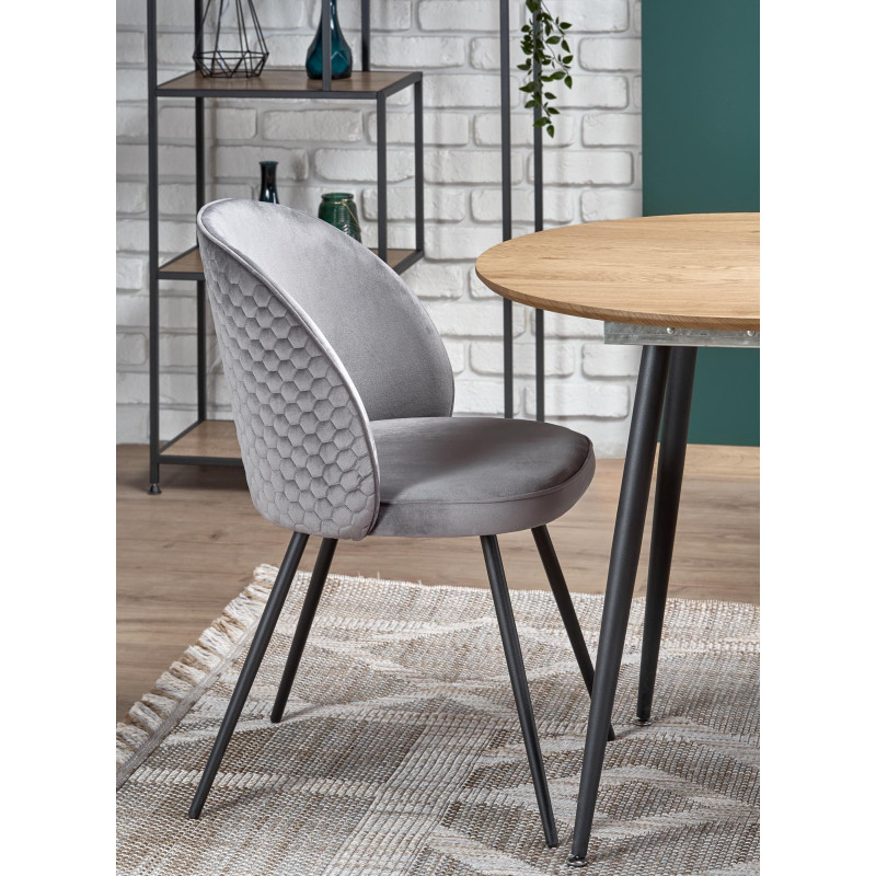 COLORADO stół rozkładany, blat - dab złoty, stelaż - czarny (2p 1szt)