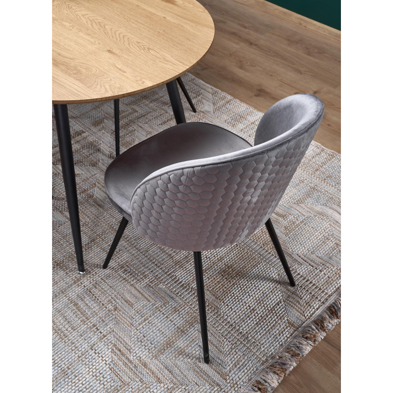 COLORADO stół rozkładany, blat - dab złoty, stelaż - czarny (2p 1szt)