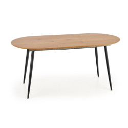 COLORADO stół rozkładany, blat - dab złoty, stelaż - czarny (2p 1szt)