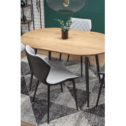 COLORADO stół rozkładany, blat - dab złoty, stelaż - czarny (2p 1szt)