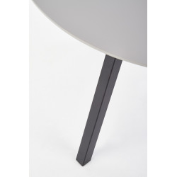 BALROG OKRĄGŁY stół, stelaż - czarny, blat- jasny popiel (2p 1szt)