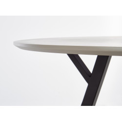 BALROG OKRĄGŁY stół, stelaż - czarny, blat- jasny popiel (2p 1szt)