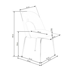 K385 krzesło czarny / złoty (2p 4szt) K385 krzesło czarny / złoty (2p 4szt)