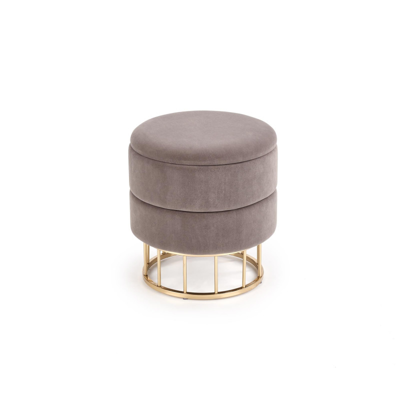 MINTY pufa popielaty / złoty (1p 2szt)