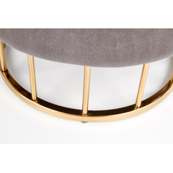 MINTY pufa popielaty / złoty (1p 2szt) MINTY pufa popielaty / złoty (1p 2szt)