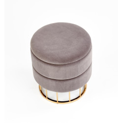 MINTY pufa popielaty / złoty (1p 2szt) MINTY pufa popielaty / złoty (1p 2szt)