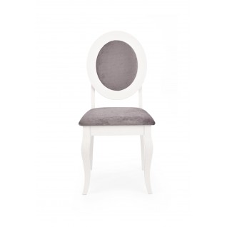 BAROCK krzesło biały / popielaty (1 2szt)
