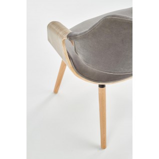Krzesło z giętego drewna Azalea Jasny Dąb/Szary