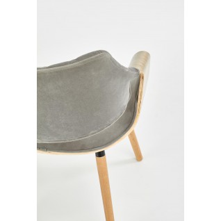 Krzesło z giętego drewna Azalea Jasny Dąb/Szary