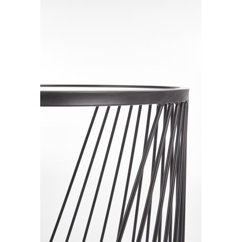 ANTILLA zestaw 2 ław czarny / dymiony (1p 1szt)