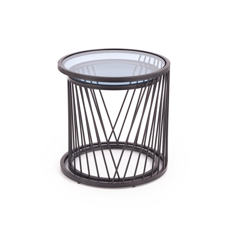 ANTILLA zestaw 2 ław czarny / dymiony (1p 1szt)