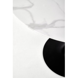 AMBROSIO stół okrągły, blat - marmur, noga - czarny (2p 1szt) AMBROSIO stół okrągły, blat - marmur, noga - czarny (2p 1szt)