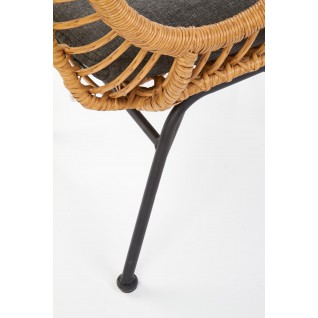 Prowansalski fotel Luna z tapicerowanym siedziskiem