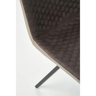 Krzesło tapicerowane Lavender brąz/beż