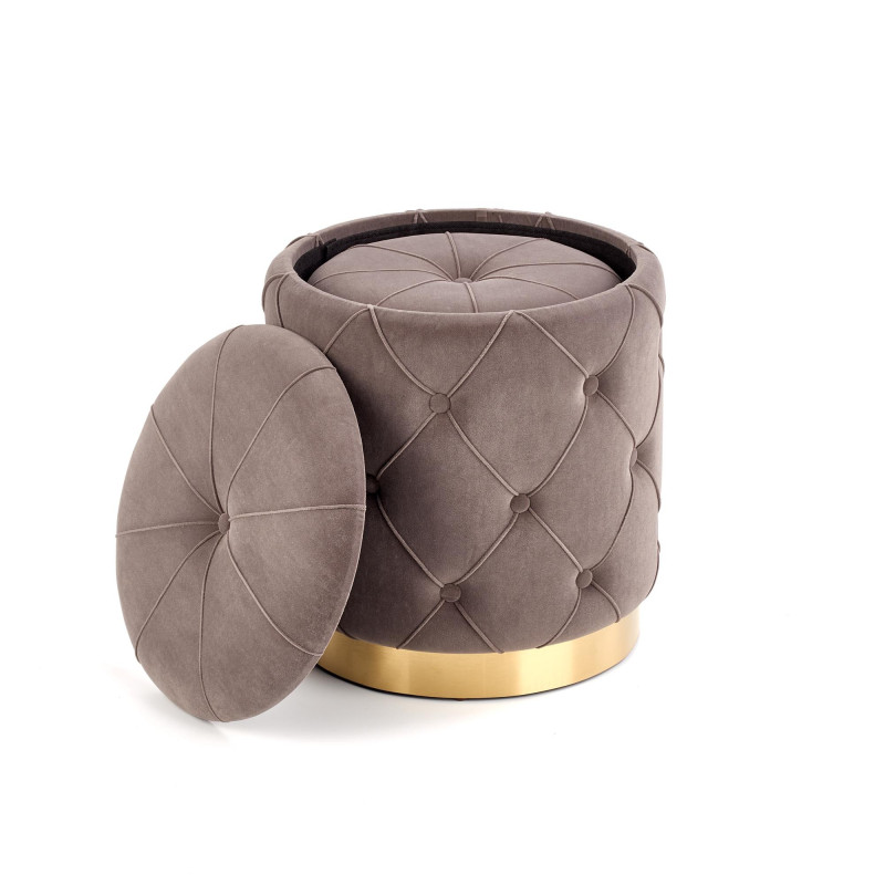 POLLY zestaw 2 puf, popiel (1p 2kpl)