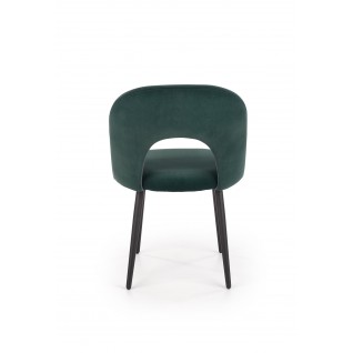 K384 krzesło ciemny zielony / czarny (1p 4szt)