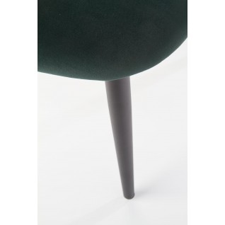 K384 krzesło ciemny zielony / czarny (1p 4szt)