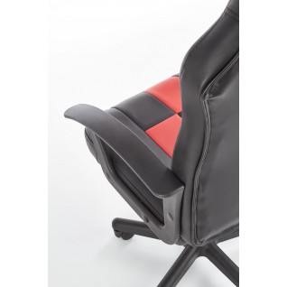 STORM fotel młodzieżowy czarny / czerwony ( 1p 1szt )