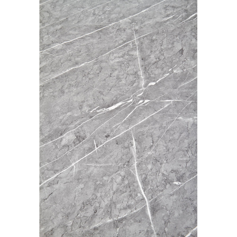 BONELLO stół, blat - popielaty marmur, nogi - złoty (2p 1szt)