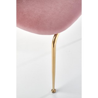 K385 krzesło jasny różowy / złoty (2p 4szt)
