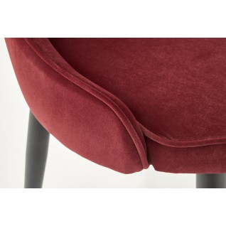 Krzesło tapicerowane Jasmine bordowe