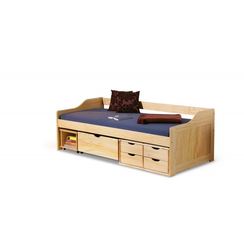 MAXIMA 2 łóżko młodzieżowe drewno lite sosnowe (5p 1szt)