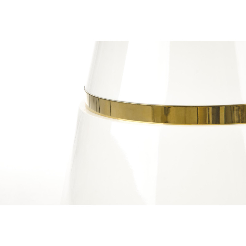 VEGAS stół, blat - biały, noga - biały / złoty (2p 1szt)