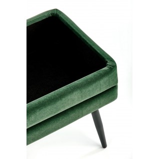 VELVA ławka ciemny zielony/czarny (1p 1szt)