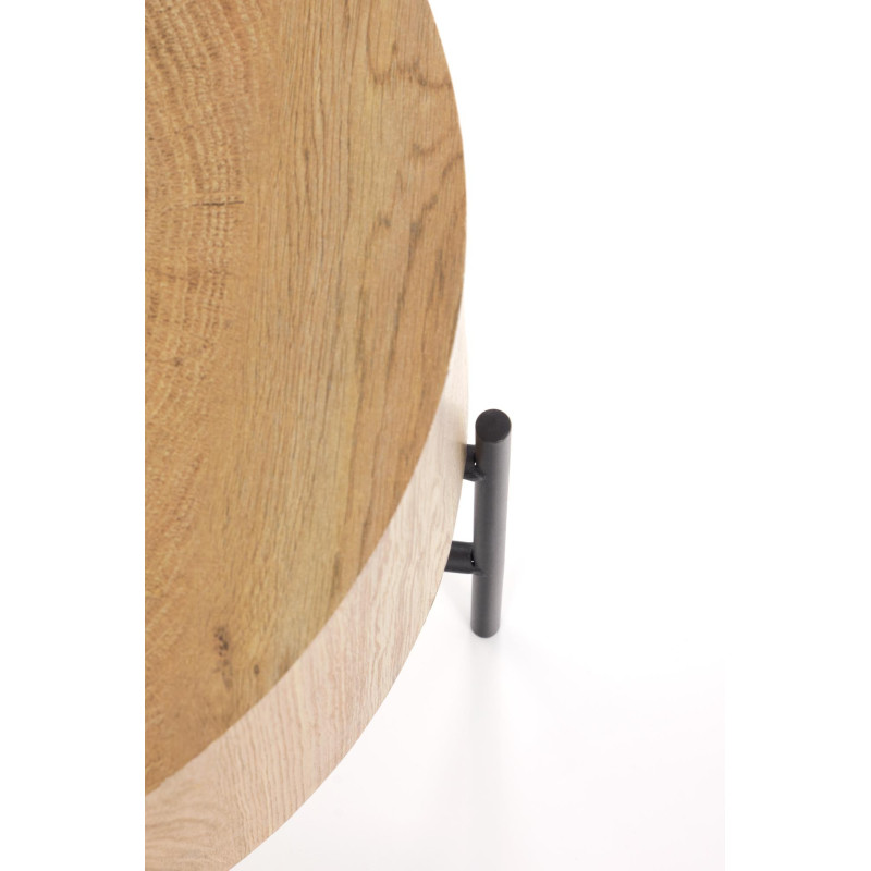 BROOKLYN-S ława dąb naturalny/czarny