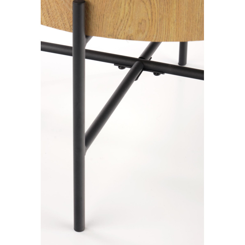 BROOKLYN-S ława dąb naturalny/czarny