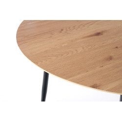 JACKSON stół, blat - dąb złoty, noga - czarny (2p 1szt) JACKSON stół, blat - dąb złoty, noga - czarny (2p 1szt)