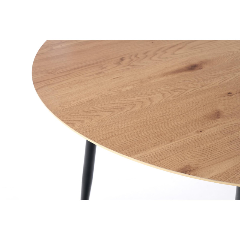 JACKSON stół, blat - dąb złoty, noga - czarny (2p 1szt)