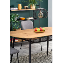 JACKSON stół, blat - dąb złoty, noga - czarny (2p 1szt) JACKSON stół, blat - dąb złoty, noga - czarny (2p 1szt)