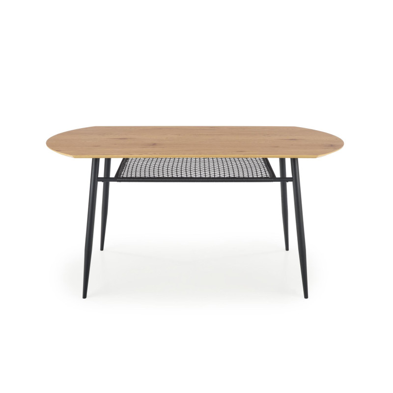 JACKSON stół, blat - dąb złoty, noga - czarny (2p 1szt)